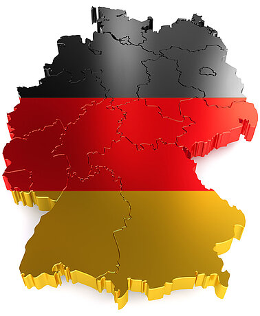 Landkarte von Deutschland 