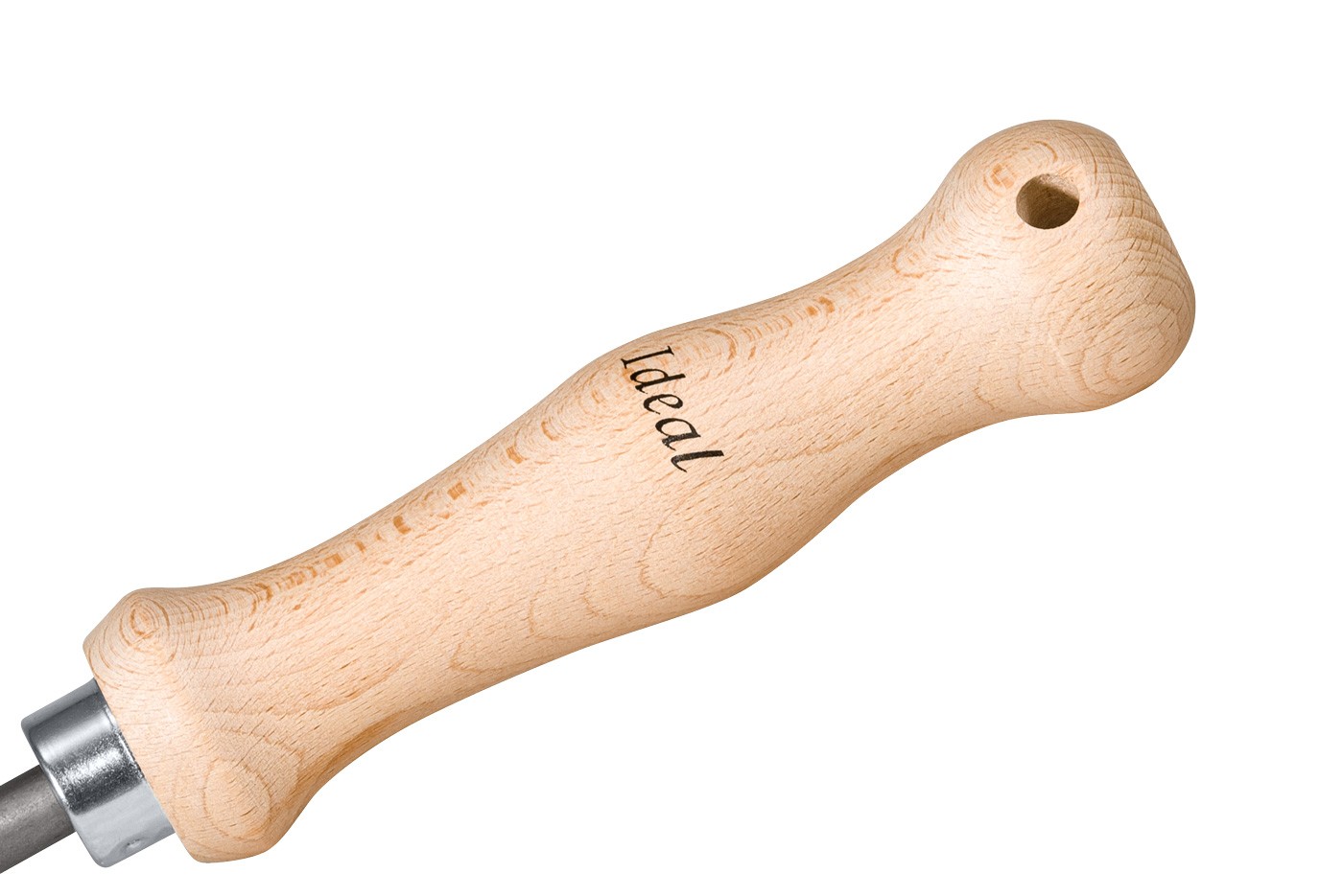 Beech wood handle with hole for hanging