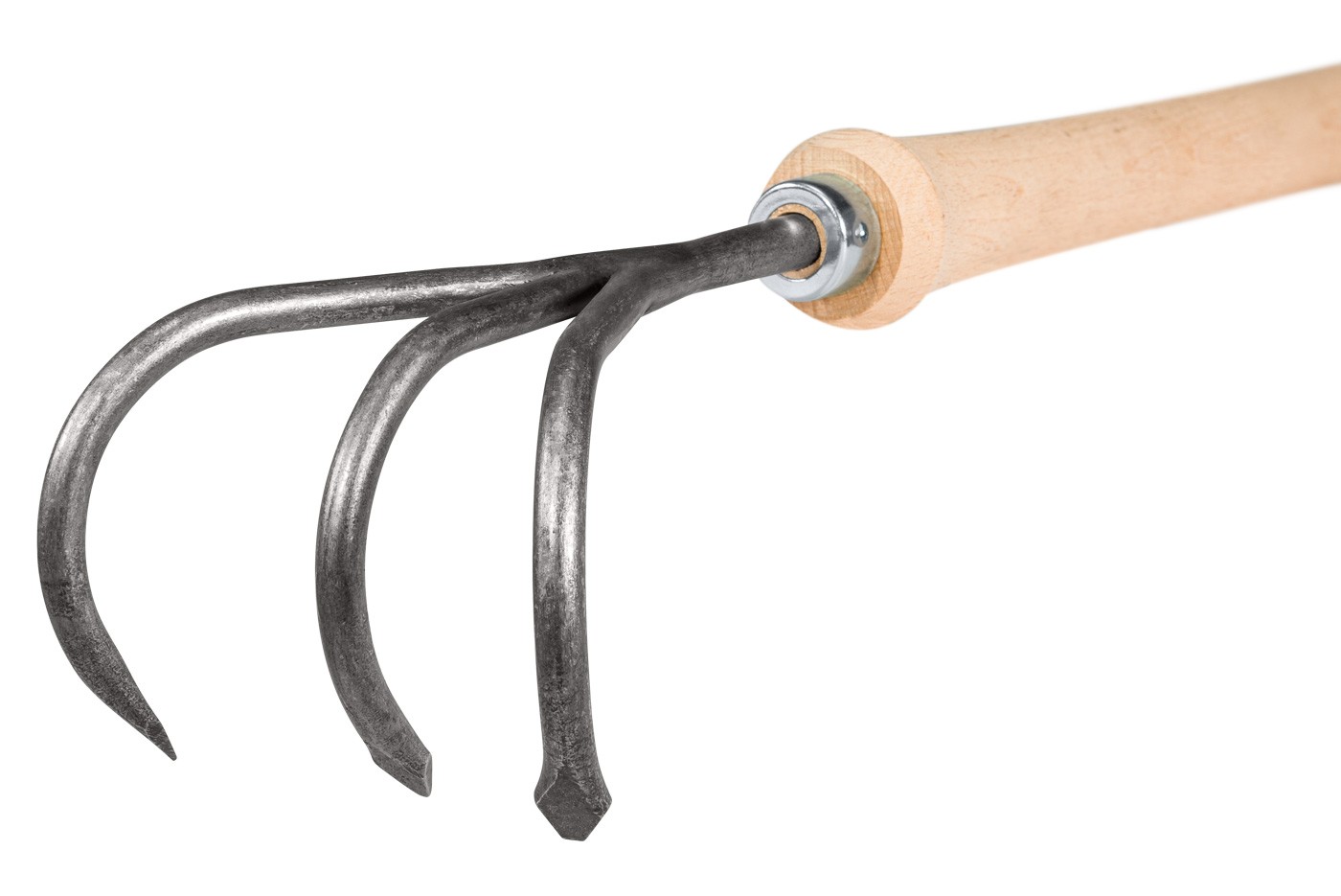 Werkzeugkopf aus spezialgehärtetem Stahl mit spitzen Zinken