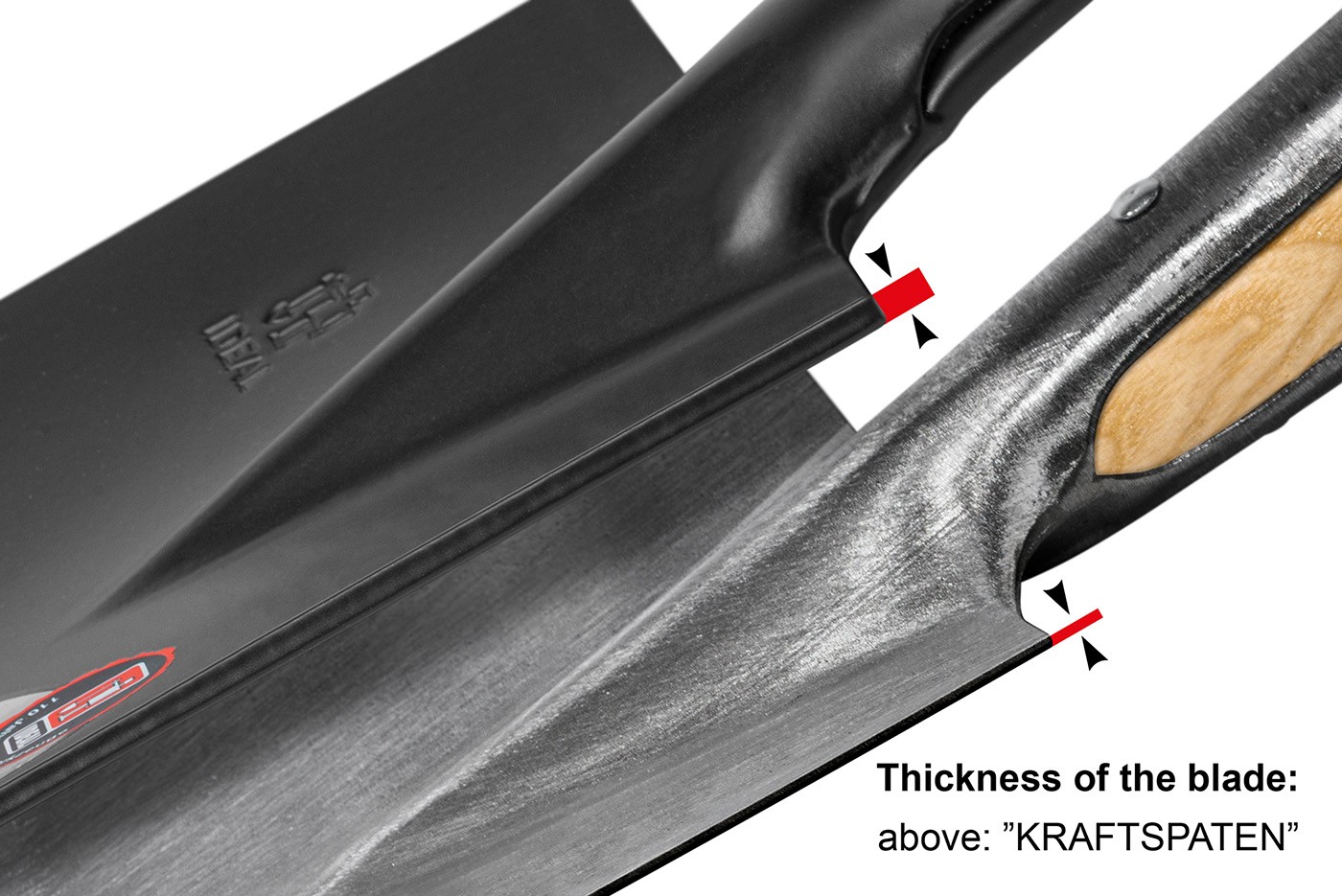 Extra-strong shovel blade