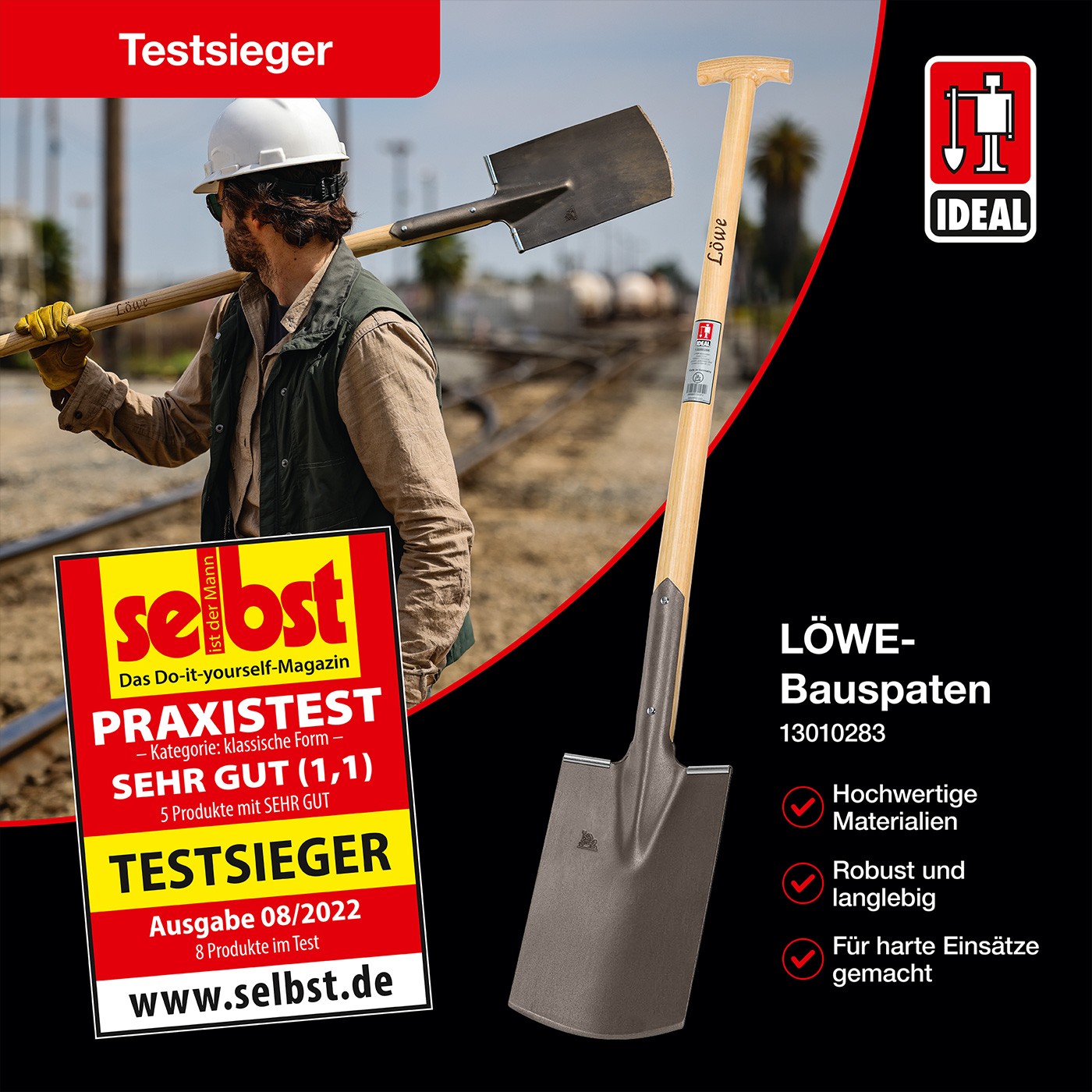 LÖWE-Bauspaten Gärtner Form - Testsieger